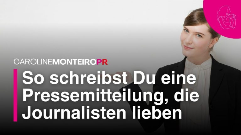 Pressemitteilung richtig schreiben