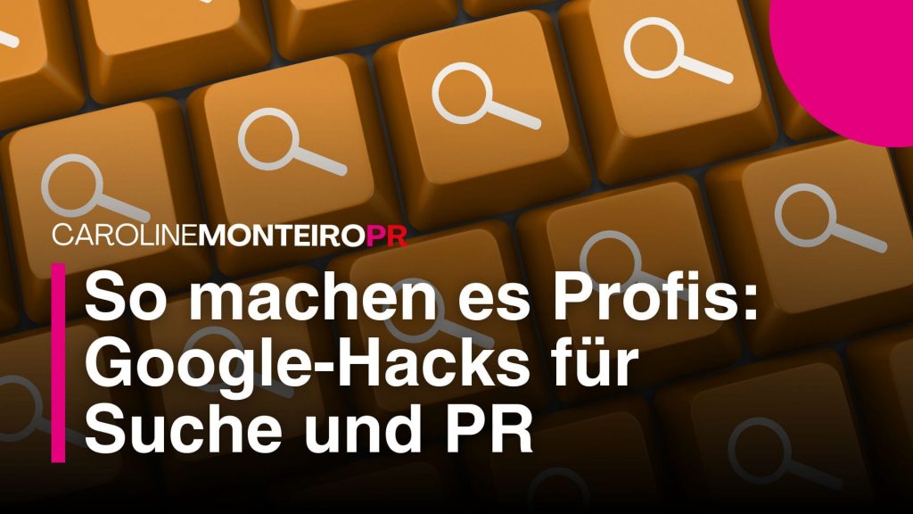 besser suchen mit Google Hacks
